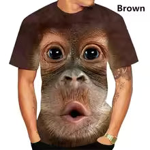 Funny Kiss Monkey Lip 3D T-Shirt