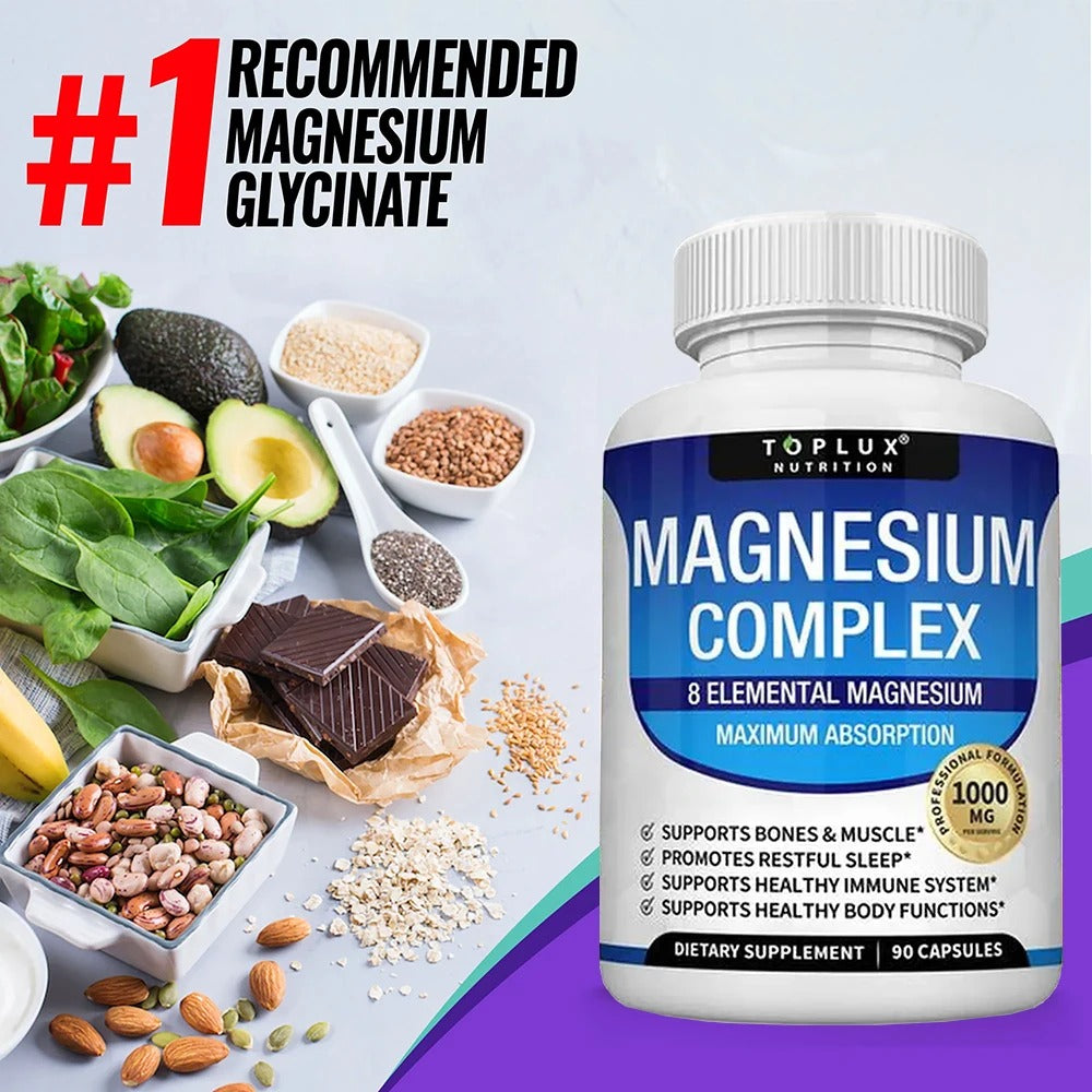 Magnesium Complex - Sleep Support, Stress Relief, Muscles & Relaxation