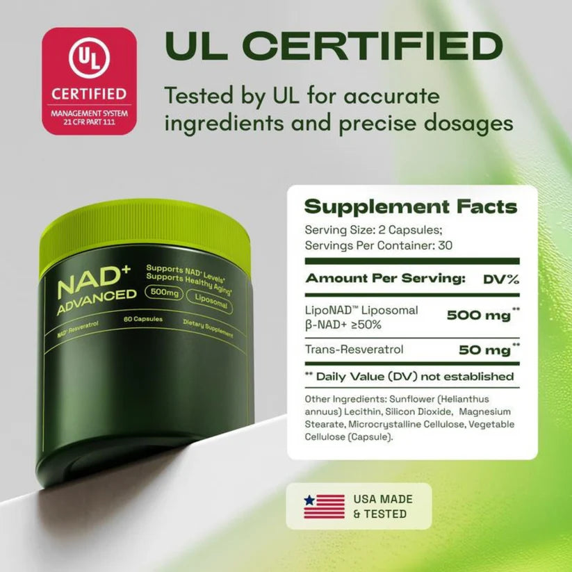 NAD+ Advanced - Anti-aging, Energy, Focus