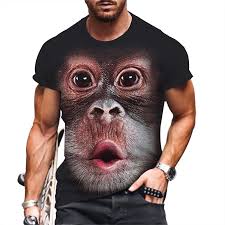 Funny Kiss Monkey Lip 3D T-Shirt