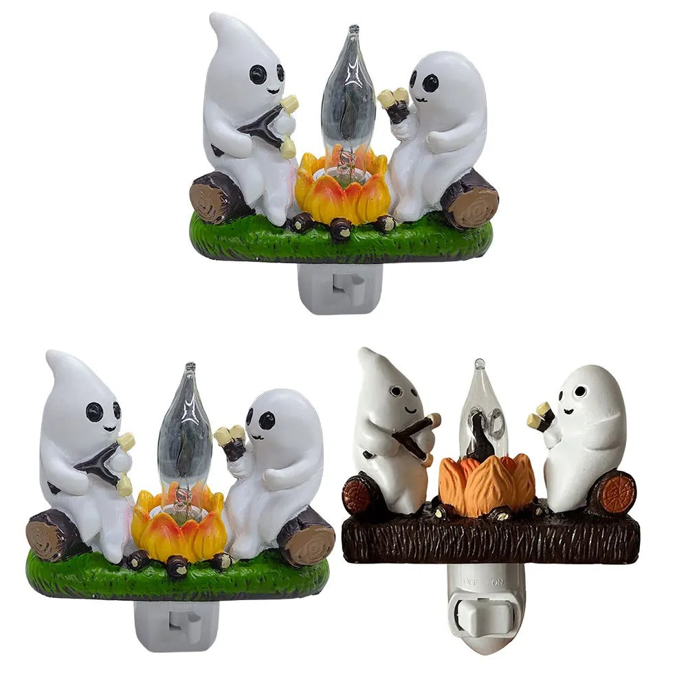 Night Light Ghost Roasting Marshmallows
