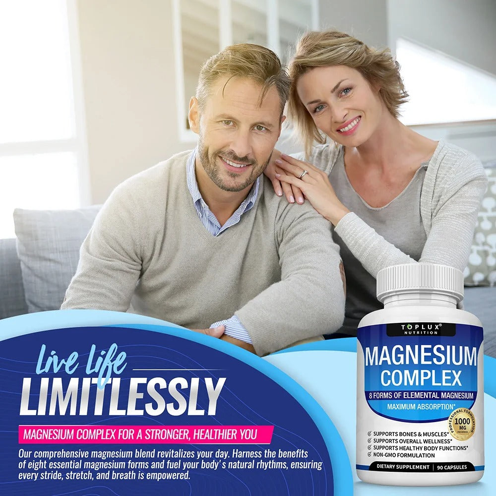 Magnesium Complex - Sleep Support, Stress Relief, Muscles & Relaxation