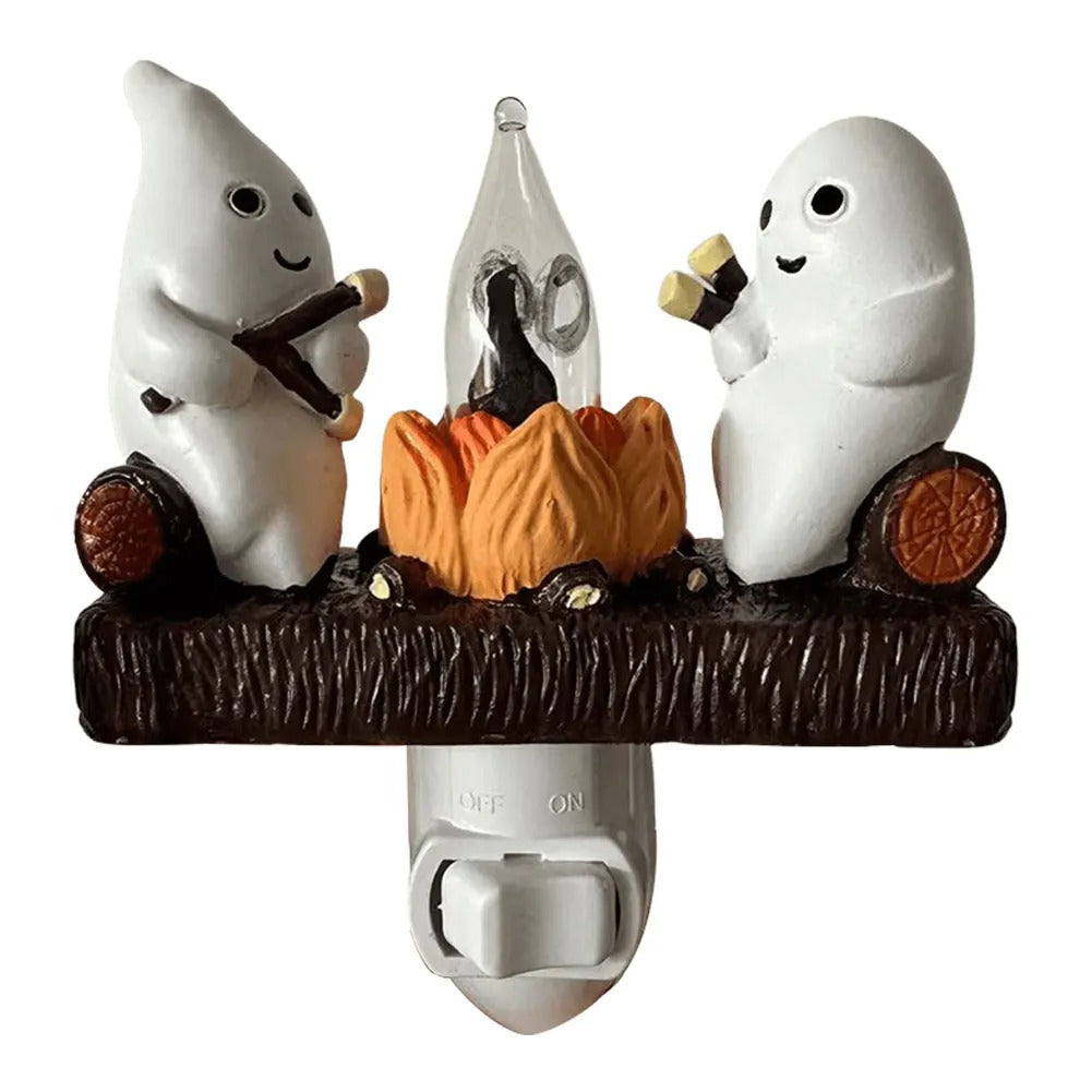 Night Light Ghost Roasting Marshmallows