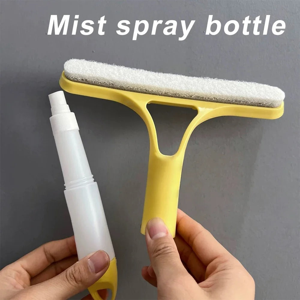 3-in-1 Window Cleaner, Spray Window Squeegee