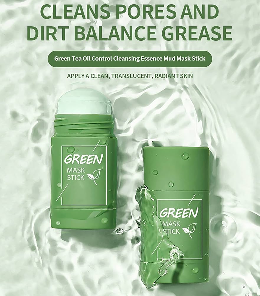 Green tea deep cleanser bottle with natural ingredients
