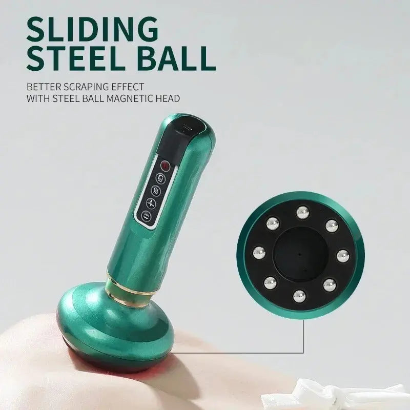 Gua Sha electric vacuum cupping massager for deep tissue relief.