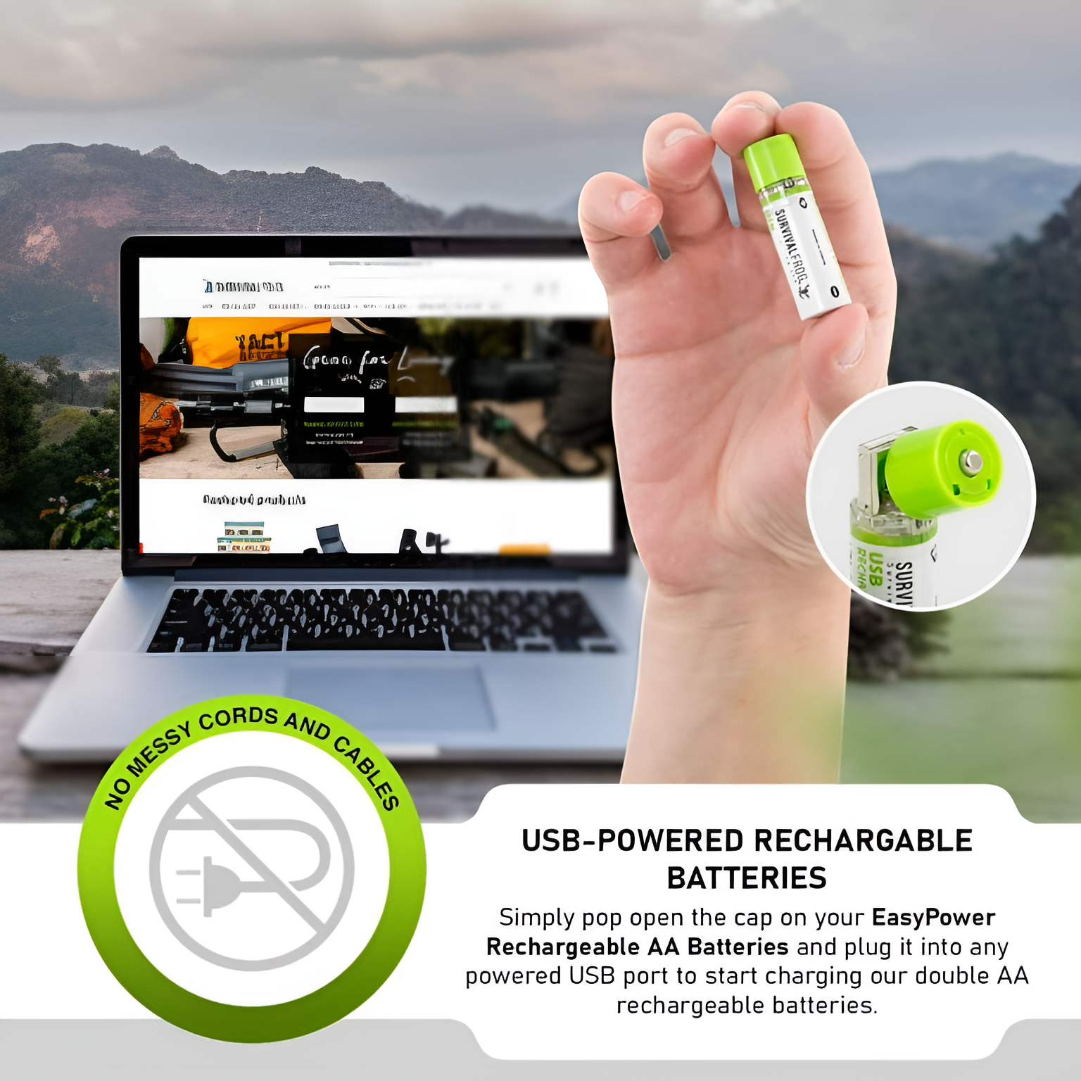 Rechargeable Battery Set - Long-Lasting & Eco-Friendly - AVOXZY