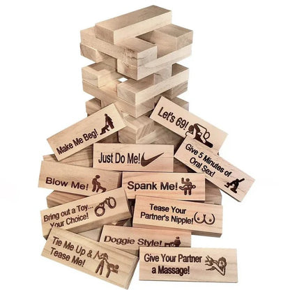 Naughty Jenga Party Game for Fun & Laughter | Avoxzy