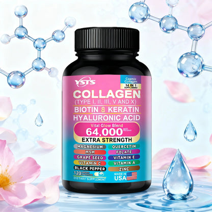 Collagen Booster Formula: Reveal Brighter, Younger Skin with Advanced Hair & Nail Support