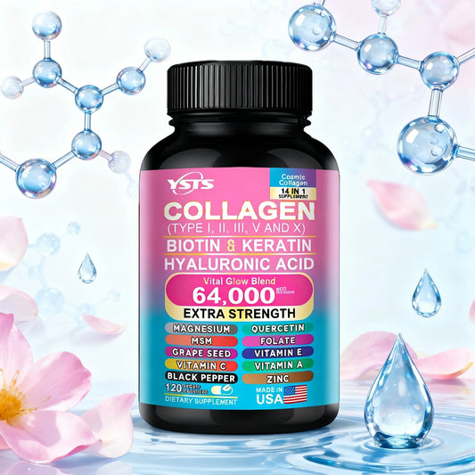 Collagen Booster Formula: Reveal Brighter, Younger Skin with Advanced Hair & Nail Support