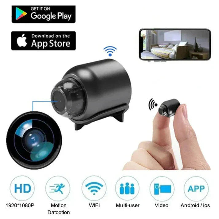 Mini WiFi Cam - 1080P HD Wireless Security Camera - AVOXZY