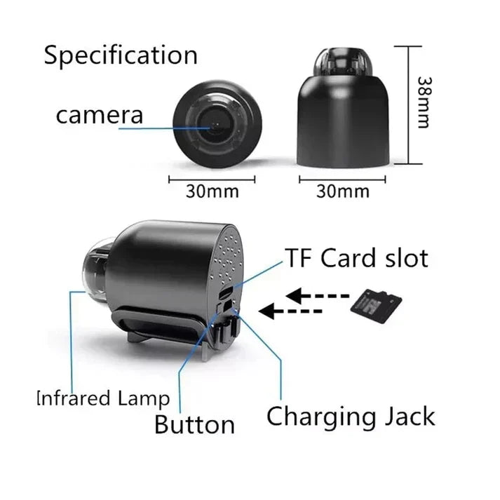 Mini WiFi Cam - 1080P HD Wireless Security Camera - AVOXZY