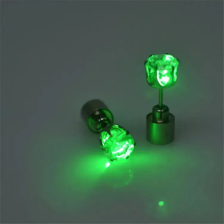 LED Stud Earrings - Light-Up Party Jewelry - AVOXZY