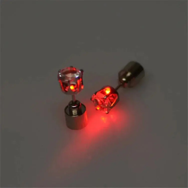 LED Stud Earrings - Light-Up Party Jewelry - AVOXZY
