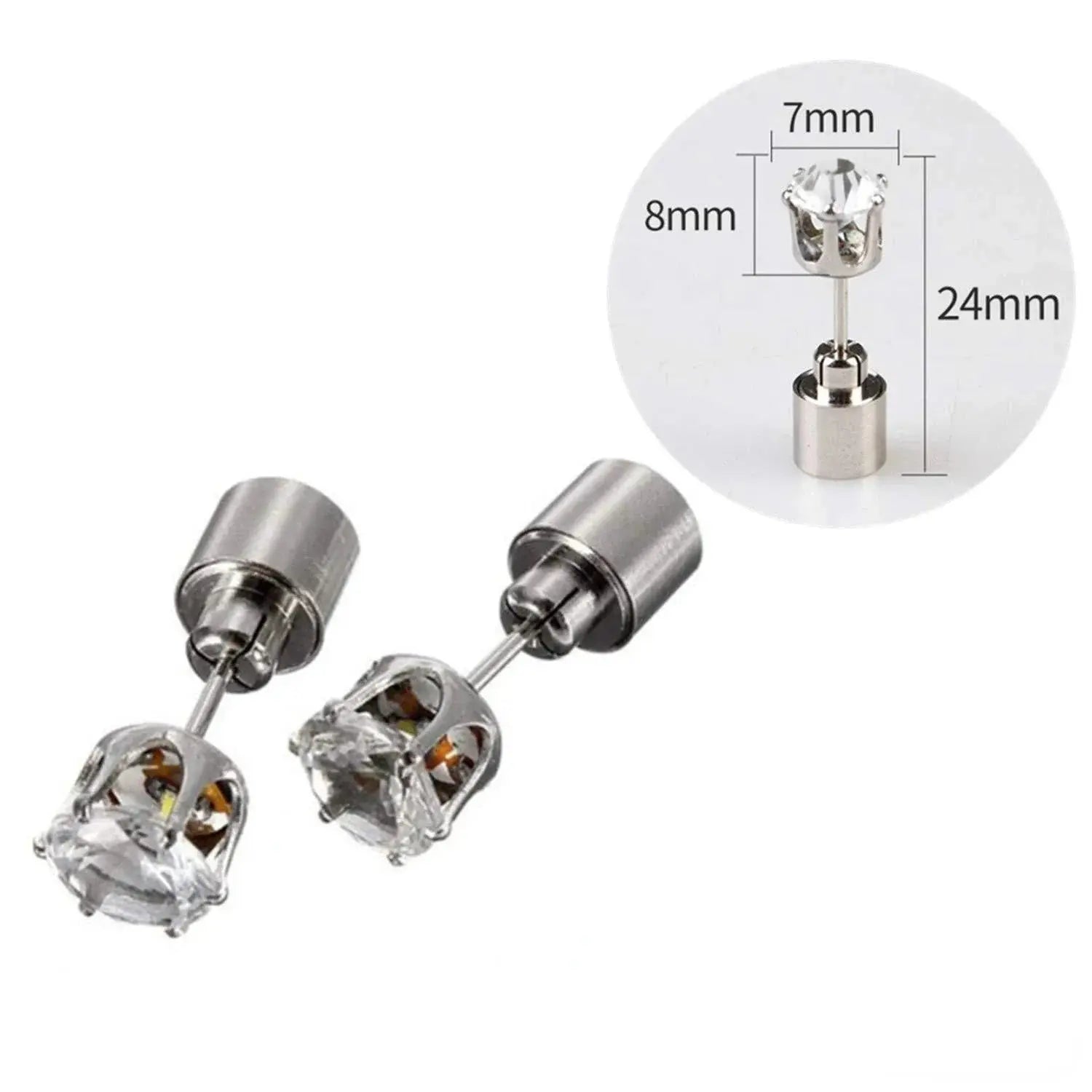 LED Stud Earrings - Light-Up Party Jewelry - AVOXZY