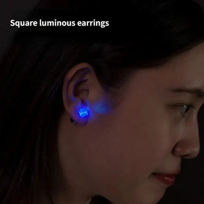LED Stud Earrings - Light-Up Party Jewelry - AVOXZY