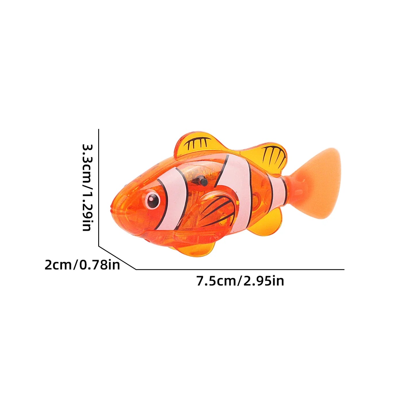 LED Swimming Robot Fish Toy - Swimming Bath Plastic Fish Toy Gift