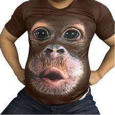 Funny Kiss Monkey Lip 3D T-Shirt