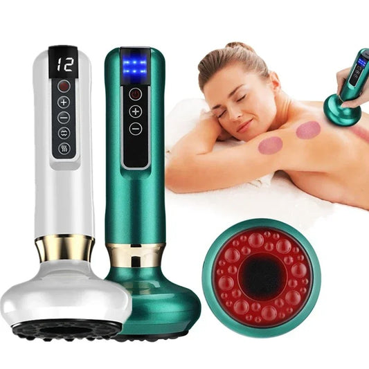 Electric Vacuum Cupping Massager - Infrared Therapy Device 