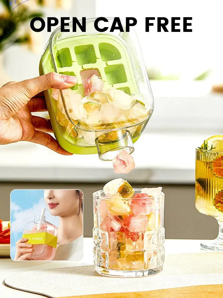 Ice Cube Tray With Lid AVOXZY