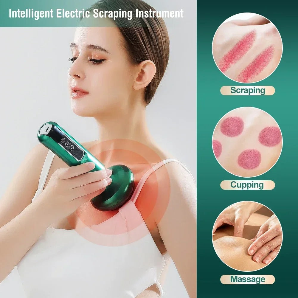 Electric Vacuum Cupping Massager - Infrared Therapy Device 