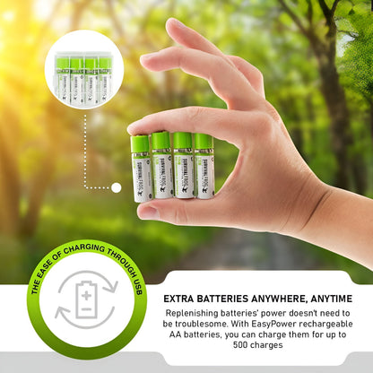 Rechargeable Battery Set - Long-Lasting & Eco-Friendly - AVOXZY