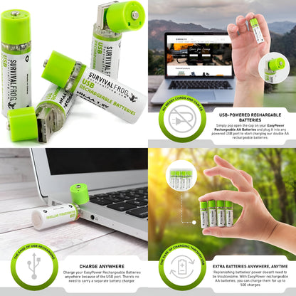 Rechargeable Battery Set - Long-Lasting & Eco-Friendly - AVOXZY