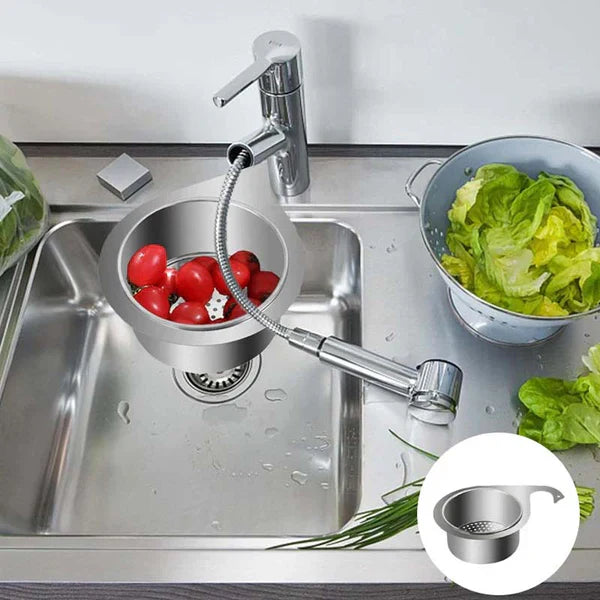 Stainless Steel Sink Strainer Basket - Swan Design - AVOXZY