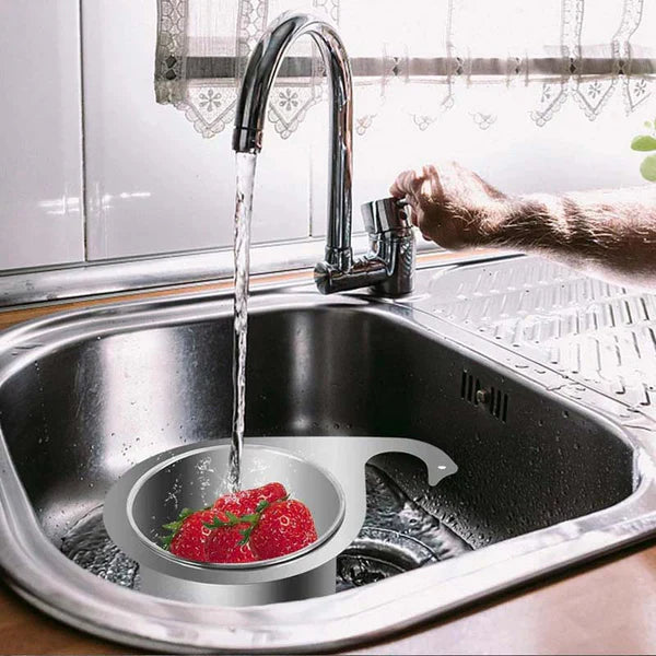 Stainless Steel Sink Strainer Basket - Swan Design - AVOXZY