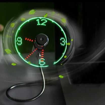Mini Clock Fan Avoxzy